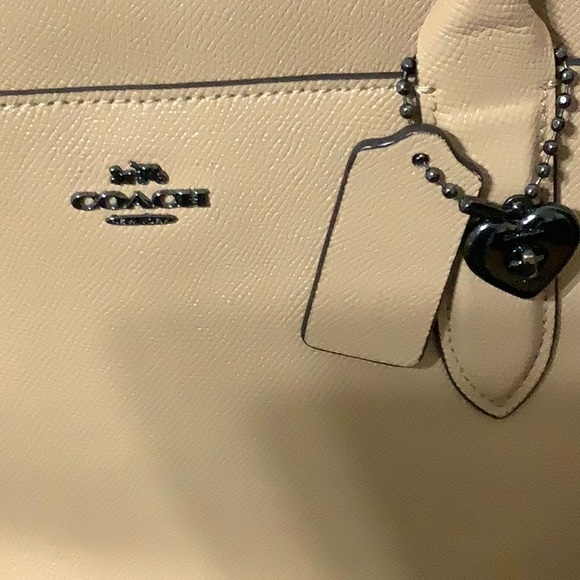 Coach beige double handle satchel - Picture 3 of 4